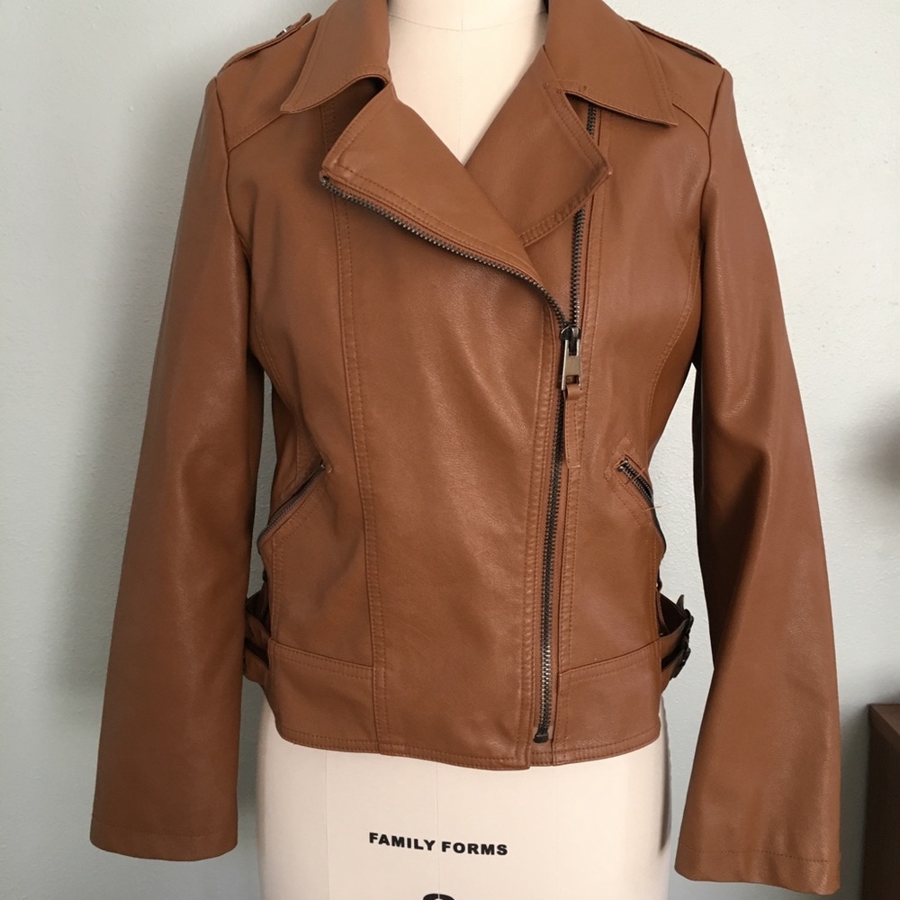 Faux leather jacket